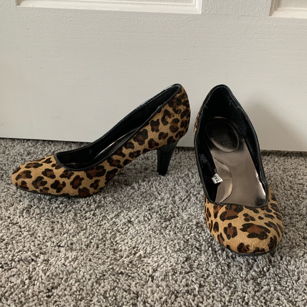 Leopard print heels